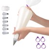 100 Disposable Large Bags and 4 Clips for Pastry Cupcake