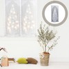 SOLUSTRE 1 Set Illuminated Christmas Tree Curtain Panel Lace Window