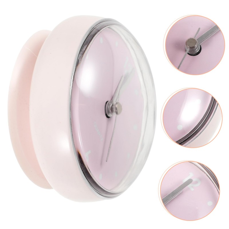 Ciieeo Mini Bathroom Clock Cup Creative Design for Easy Installation