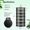 VIVOSUN 6-Layer Mesh Drying Rack Hanging Design with Green Zippers