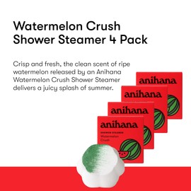 ANIHANA Shower Steamers 4 Pack with Essential Oils Paraben Free Cruelty Free Refreshing Watermelon Crush Scent 1.76 oz Each