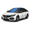 Holthly Half Car Cover Top for Sedan/Coupe/Cabrio, Windshield Cover for