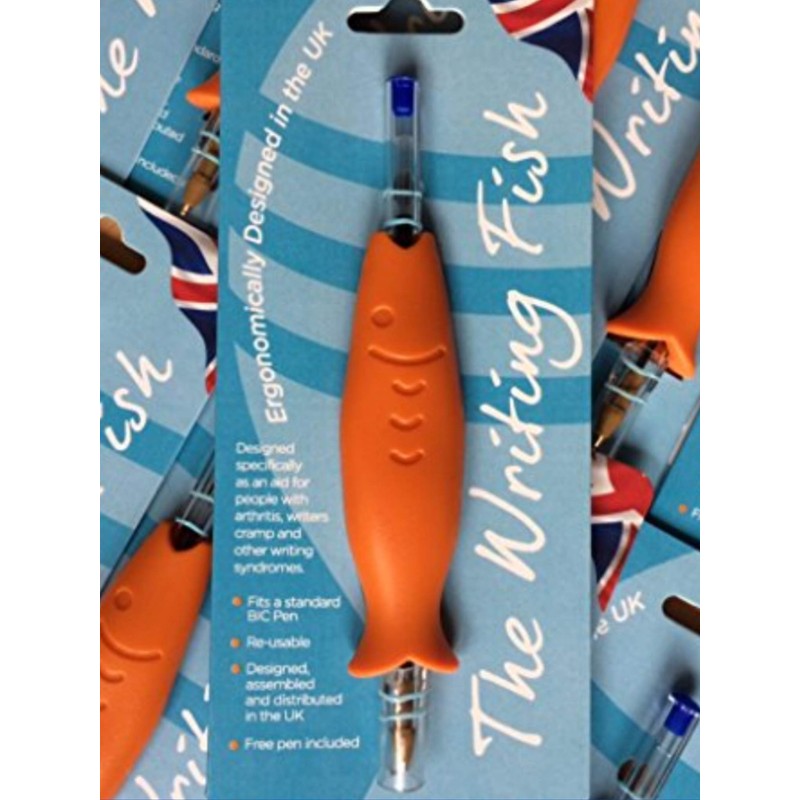 Penline THE WRITING FISH. Grip ergonomically designed in the UK