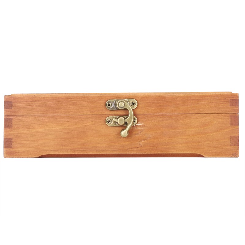 Wooden Box Antique Rectangle Children Stationery Case Desktop MultiFunction Storage