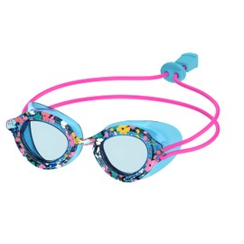 Speedo Unisex-Child Swim Goggles Sunny G Ages 3-8, Bachelor Button Multi Ditsy/Celeste
