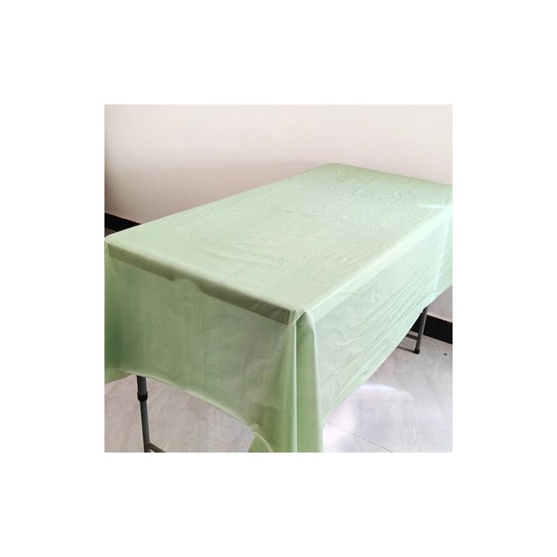 2 Pack Plastic Tablecloths Disposable Plastic Table Covers Table Cloths