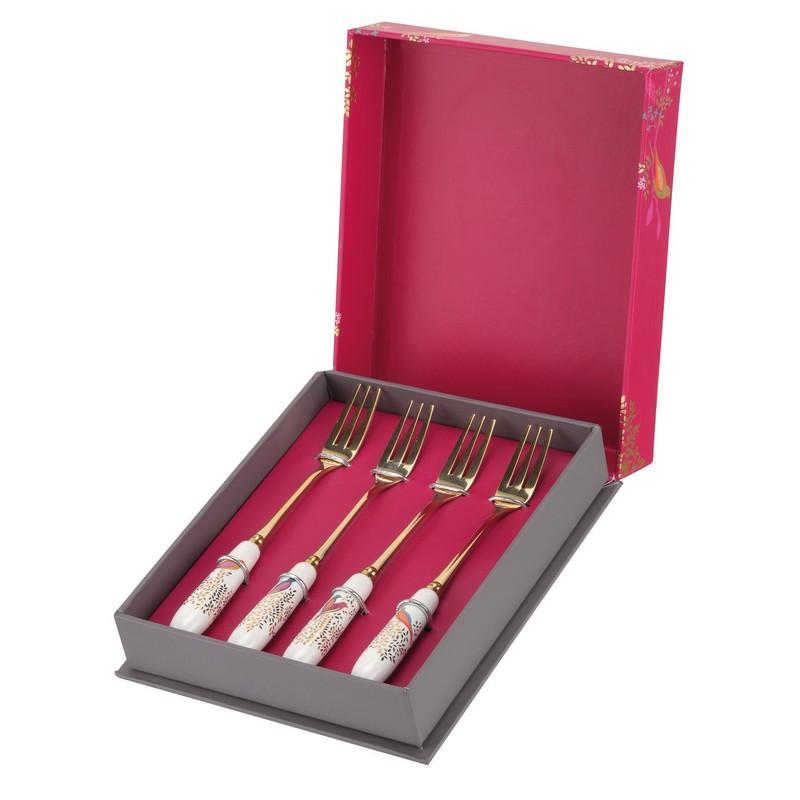 Sara Miller Chelsea Collection SMC1102-XG Fork Gold and White 15cm