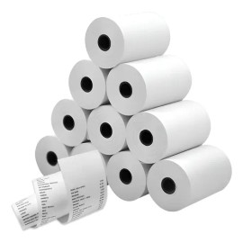 80 Rollos De Papel Termico Etiqueta 57x30mm Impresora Ticket                                                                                          