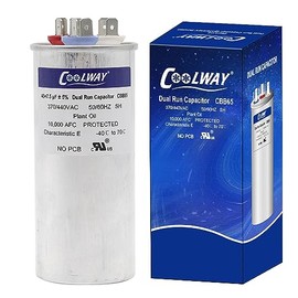 45/7.5 uF 45+7.5 MFD ± 5% 370 V o 440 V Dual Run Start AC Capacitor para arranque de motor o bomba de calor, condensador, bomba de piscina