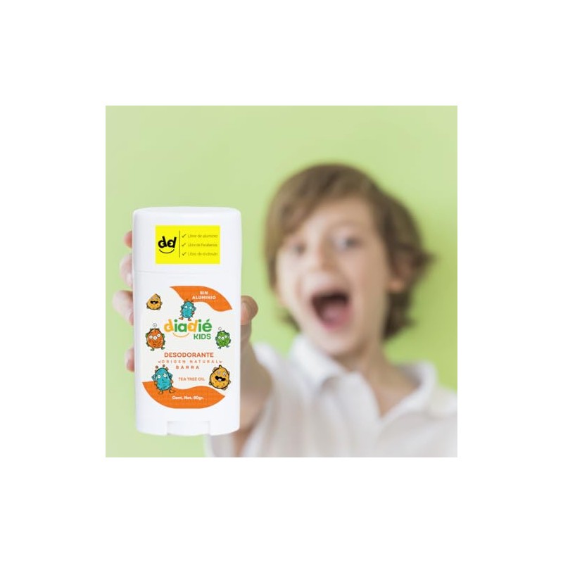 DIADIE Desodorante natural Barra, Kids Original + Mujer 24hrs 3