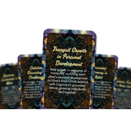 Ibiza Tarot Libra and Capricorn - Zodiac Compatibility - Divination Tools - Oracle Cards - Star Sign Compatibility - Horoscope Compatibility Cards
