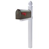Gibraltar Mailboxes Elite Medium Capacity Galvanized Steel Bronze, Post-Mount Mailbox,