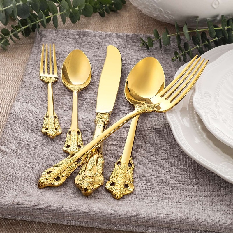 KEAWELL Gorgeous Dinner Knife, Set of 4, 18/10 Stainless Steel,