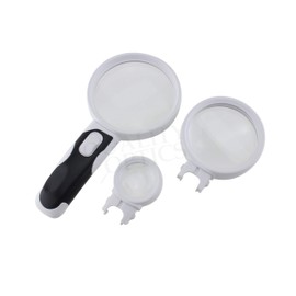 Quality Optics® USA Easy Grip Series Hand Magnifier Magnifying Glass 2.5X 5X 10x 20x 30x