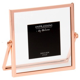 Juliana Unisex Impressions Narrow Edge Photo Frame 2x2 - Rose Gold