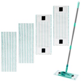 Zeripikfoasp Pack of 4 Mop Covers Compatible with Leifheit Clean Twist M Ergo Micro Duo, Floor Mop Replacement Cover, Mop Cover Replacement, Microfibre Mop Cloth Cover, Efficient Water Absorption, for