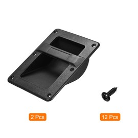 sourcing map Recessed Speaker Handle Grasp Holder Replacement Speaker Cabinet Box Handles with Screw 2 Pcs
