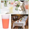 180 Pcs Frosted Plastic Cups 16 oz Clear Disposable Tumblers