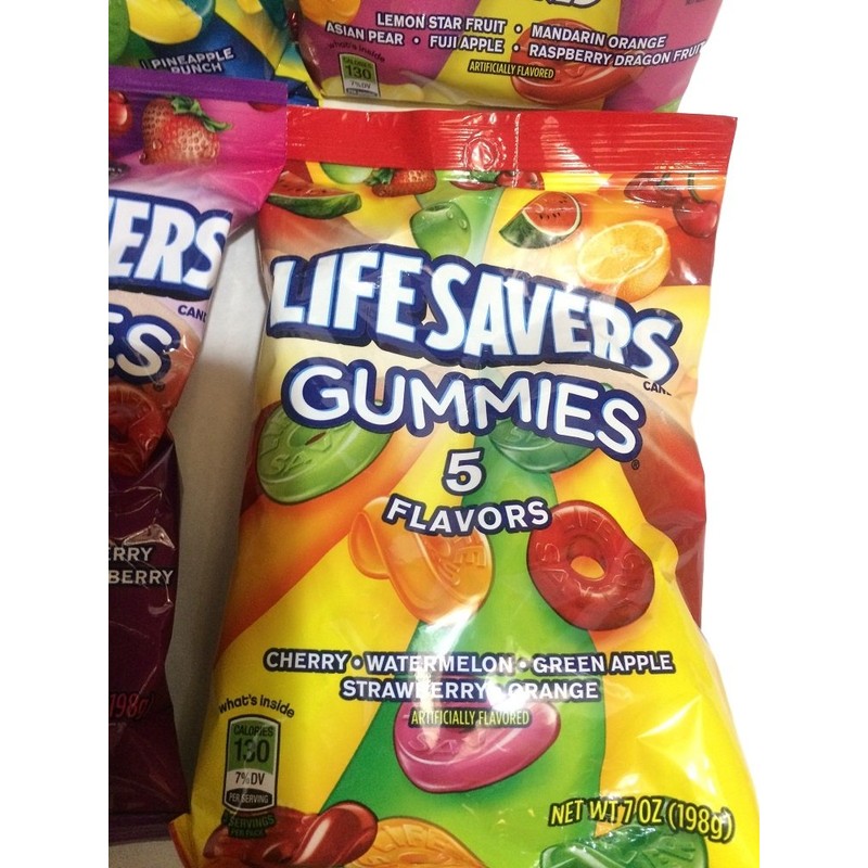 Lifesavers Gummies, Collisions, Wild Berries, Original & Exotics 7oz, 4