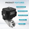 BACOENG 3/4" Stainless Steel Motorized Ball Valve, AC/DC 9-24V Electric