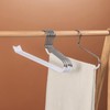 VASLIM 8 Pack Blanket Hangers Heavy Duty Black Vinyl Coated