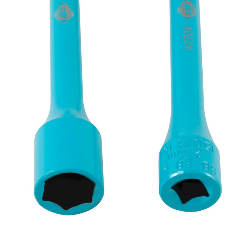 AFF Torque Limited Socket, 1/2" Drive, 21mm., 150 ft/lbs., Turquoise,