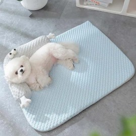 강아지쿨매트 고양이 여름 냉감 미끄럼방지 패드 방석 애견 반려동물 S-L Dog Cool Mat Cat Summer Cooling Non-Slip Pad Cushion Pet Companion S-L