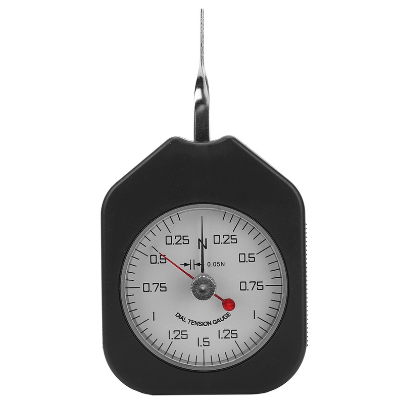 Plastic Double Pointer Dial Type Tensiometer Tension Force Analog Meter