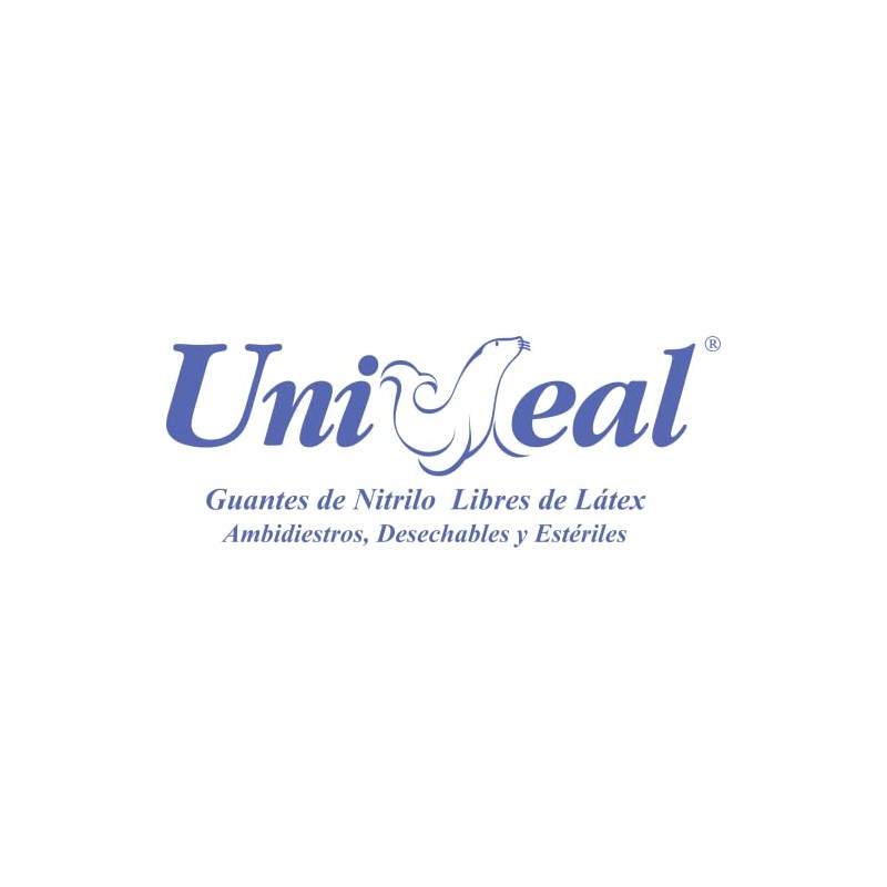 Uniseal Guantes de Nitrilo Estéril UniSeal 100 piezas Azul (M)