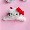 KFMX Pinzas Para El Cabello Kitty Adorno De Peluche Peinado