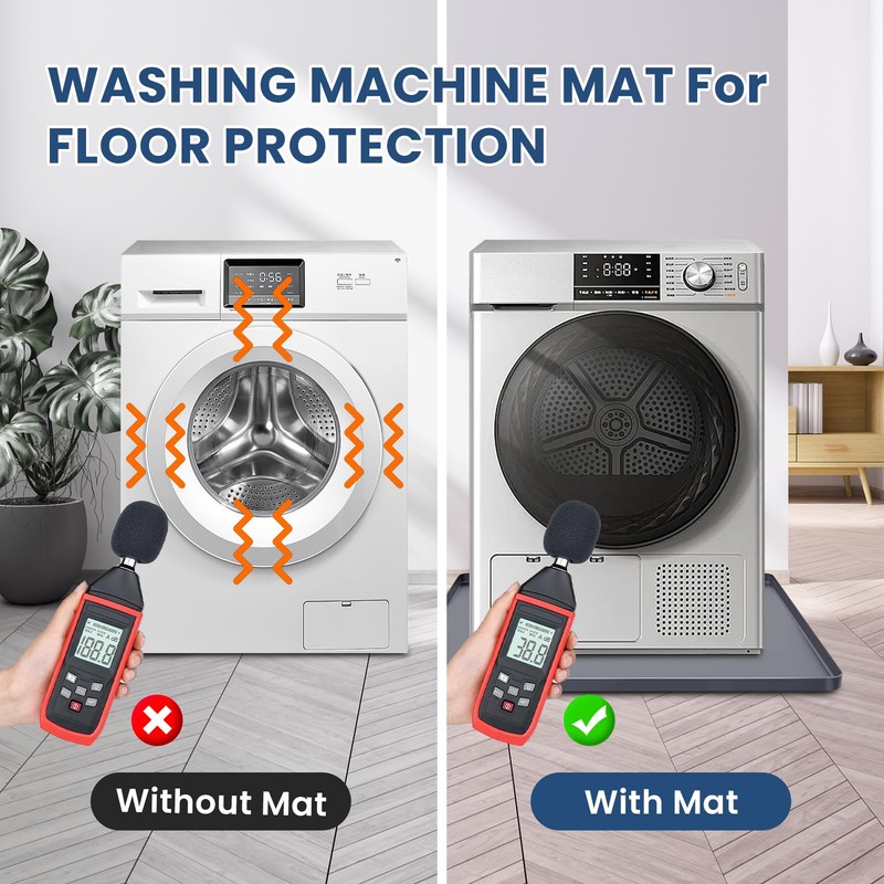 XHIKOWAT 28 x 28 inch Large Thickened Silicone Washing Machine