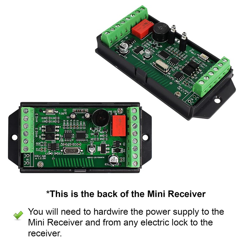 Visionis VIS-3200 Outdoor IP65 Black Access Control Kit with Wireless