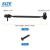 sourcing map 2Pcs 8" Hook and Eye Latch, Barn Door
