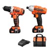 VEVOR Tool Combo Kit, 12V Max Cordless 2-Tool Combo Kit,