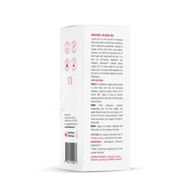 Organic Jojoba Oil by Refresh Botanicals, 100% Pure & ECOCERT COSMOS certified | Cold Pressed Unrefined Hexane Free Oil for Hair, Face, Body, Nails & Cuticles | Cold Pressed, No Additives, No Preservatives | Product of Canada | 90 ml