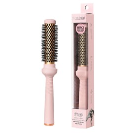 F3 Systems Wavy Thermal Brush(1 Inch), Cut Drying Time,Self-Standing Round Brush, Great Blowout, Ceramic Coated Barrel,Quick Styling Brush,Blowout Volume,Ionic Thermal Barrel,Volumizer,Styler