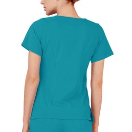 Adar Medical Uniforms Indulgenc Jr.Oberteil mit V-Ausschnitt für Krankenhauspersonal / Krankenschwester Gr. Small, petrol