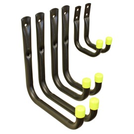 keypak Universal Heavy Duty Garage Storage Hooks Set (6 Pack)