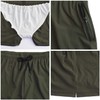 TONLEN - Traje de baño deportivo para hombre, con bolsillos