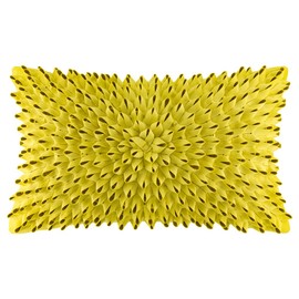 KINGROSE 3D Flower Accent Throw Pillow Case Super Soft Decorative Cushion Cover for Bed Living Room Sofa 12 x 20 Inches Solid Suede Mustard Yellow