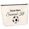 Soccer Mum Gifts Makeup Bag Soccer Lover Gift for Women