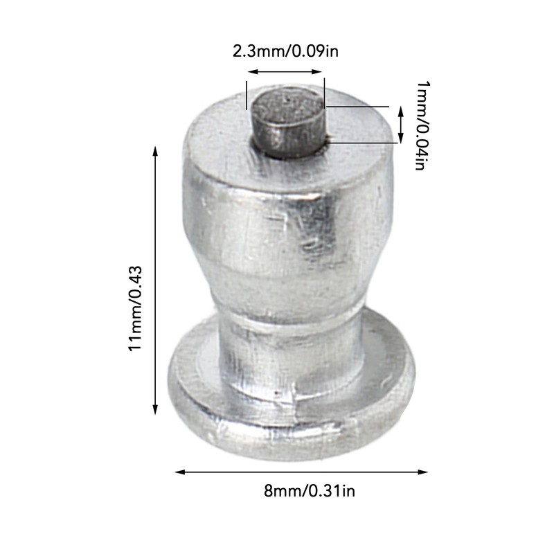 100 Pcs Tire Stud Screw Silver for Car Truck Bike