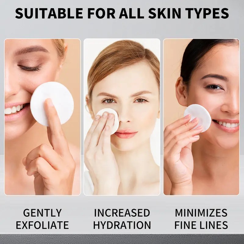 JUNGSHEA Glycolic Acid Exfoliating Pads – AHA Treatment for Acne,