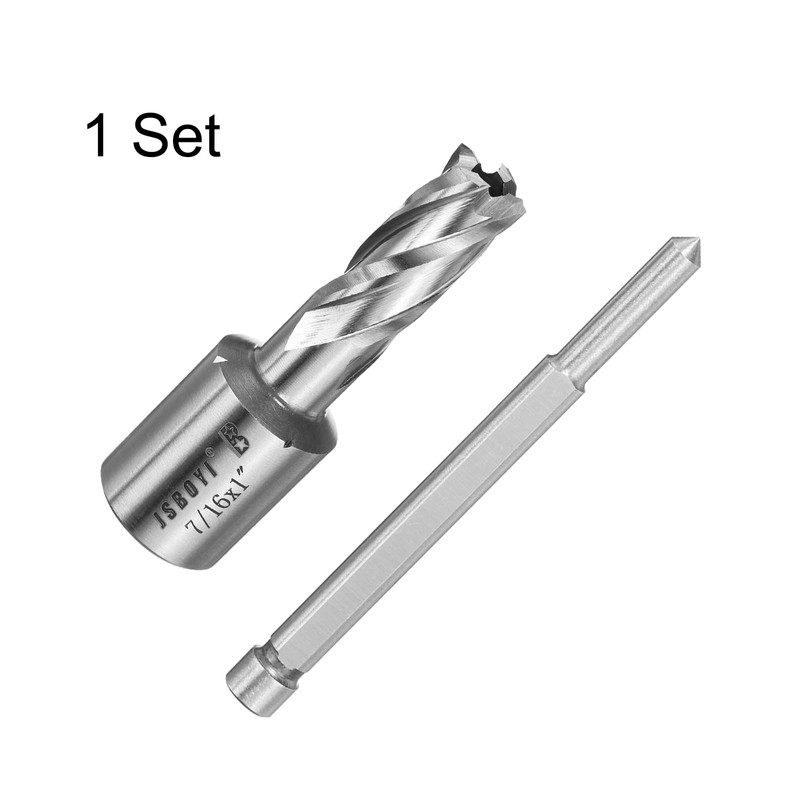 sourcing map Annular Cutter 7/16" Cutting Diameter Shank 3/4" with
