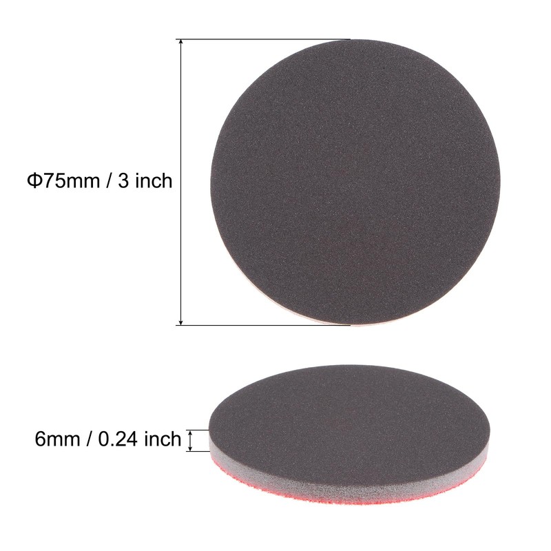Sourcing Map 60pcs 3 Inch Sanding Sponge Set, 1200/2000/3000 Grit,