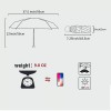 BAODINI Travel Mini Umbrella for Purse With Case-Small Compact UV