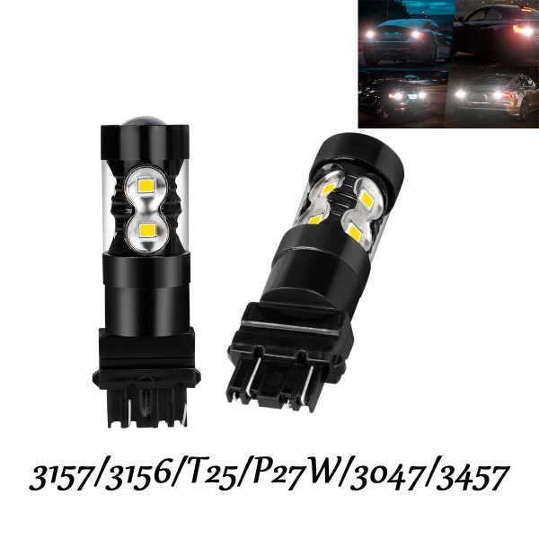 SHENKENUO 3157 LED Backup Reverse Light Bulbs KIT 2pc 6000K