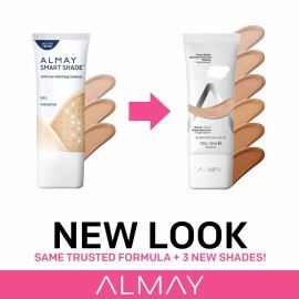 Almay Smart Shade Anti-Aging Skintone Matching Foundation You Choose Many Shades - 600 Tres Make Mine Dark