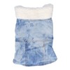 Dog Jean Coat Warm Cold Weather Plush Denim Pet Jacket