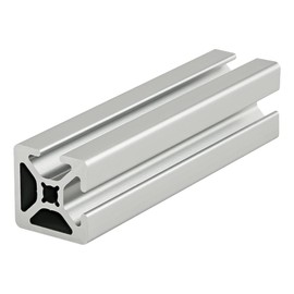 8020, 1002, 10 Series 1.0 Inch x 1.0 Inch Bi-Slot Double Channel Aluminum Extrusion T Slotted 80/20 Rail Profile (72" Long, Smooth, Clear Anodize)